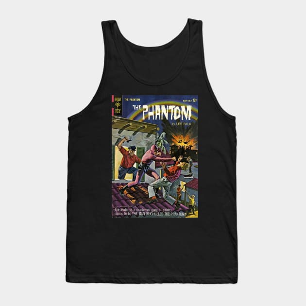 Gold Key The Phantom Comic Book Cover Tank Top by Creative Bedouin